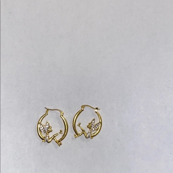 18k gold Tinker Bell Earrings Buy 1 Get 1 1/2 off - Picture 3 of 7